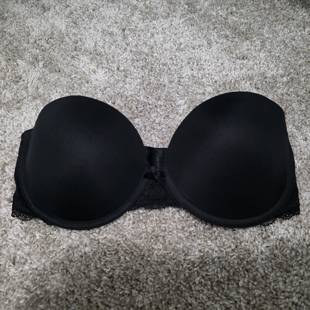 Hollister Black Strapless Bra
